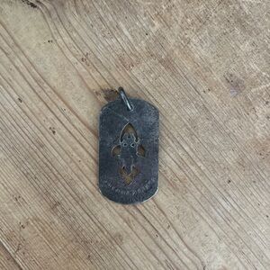 Silver Dog Tag Pendant